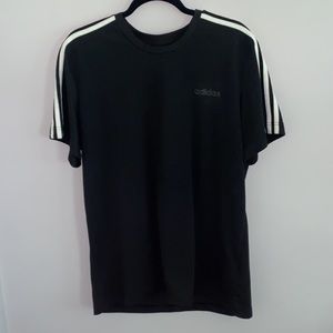 Adidas Three Stripe Tee-Shirt (Large)